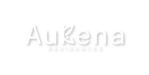 Aukena - logo en blanco