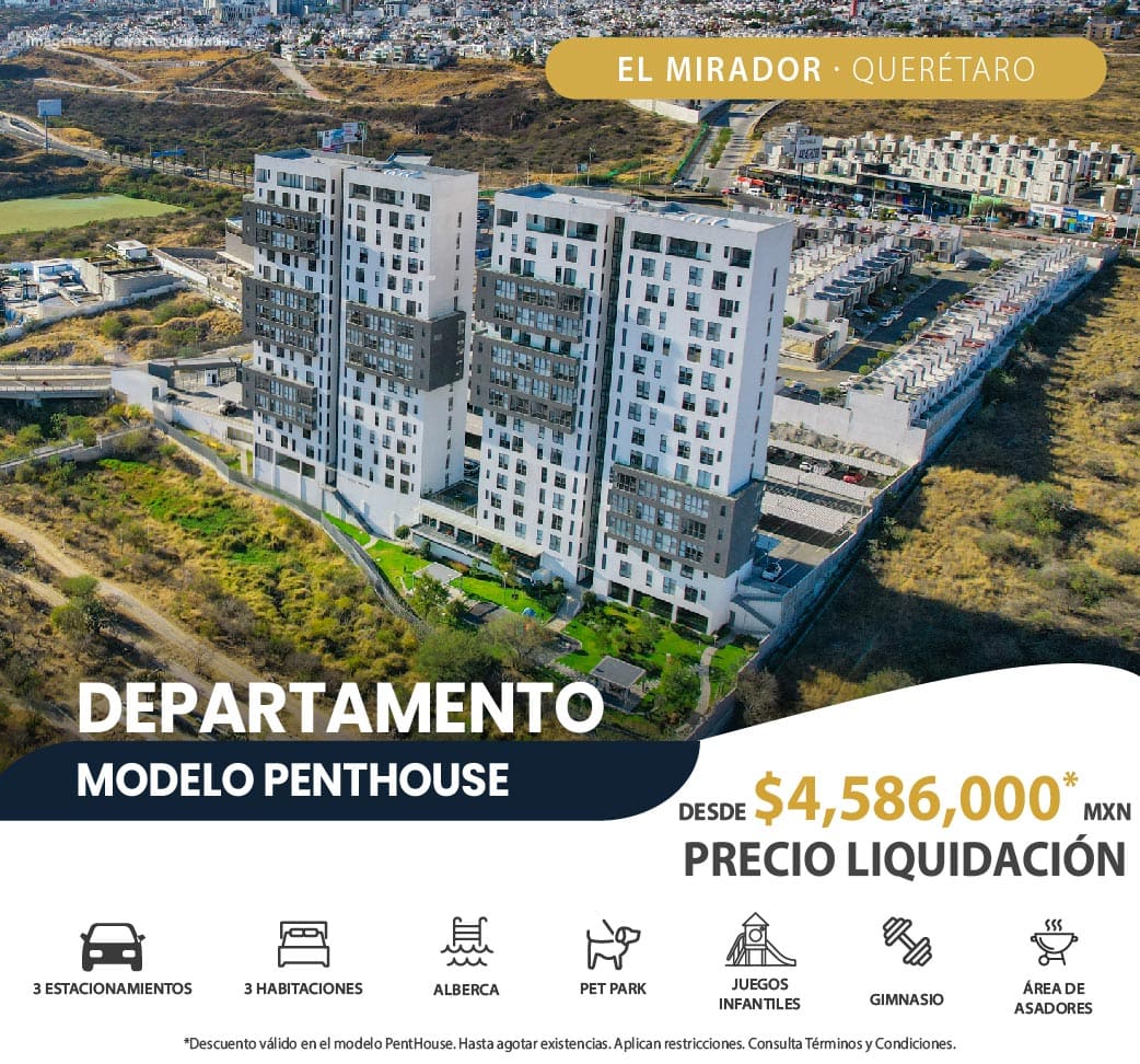 Summit Park Querétaro modelo Penthouse