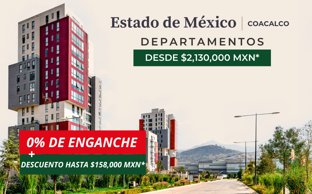 Cosmopol, departamentos en Coacalco.